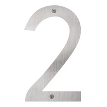 Husnummer 2 Rostfritt stål 25 cm